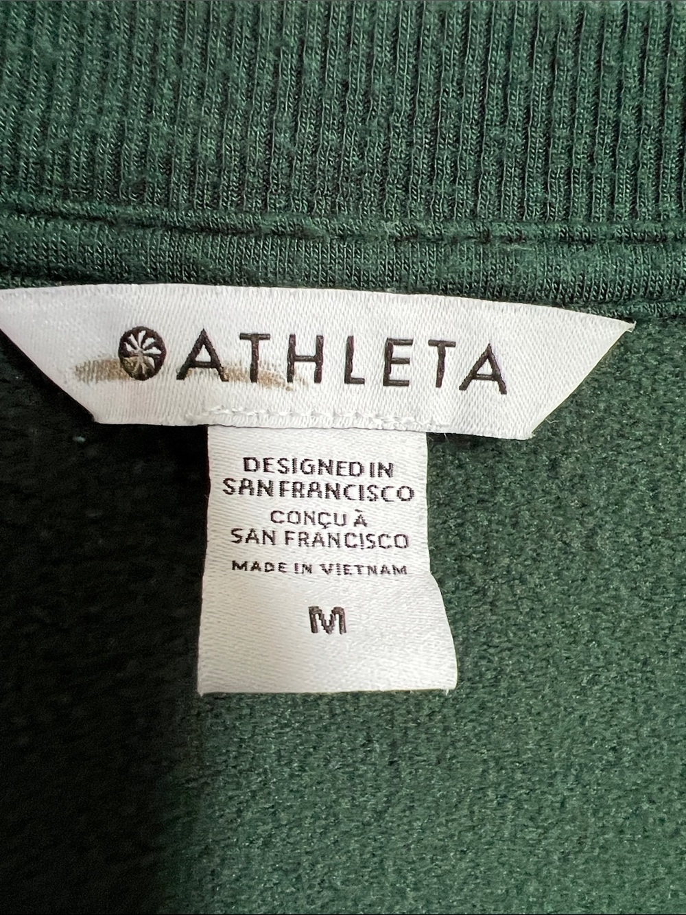 Athleta | Forest Green Lightweight Slouchy Loungewear Oversized Sweatshirt Sz M - Picture 17 of 17